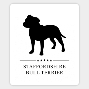 Staffordshire Bull Terrier Black Silhouette Magnet